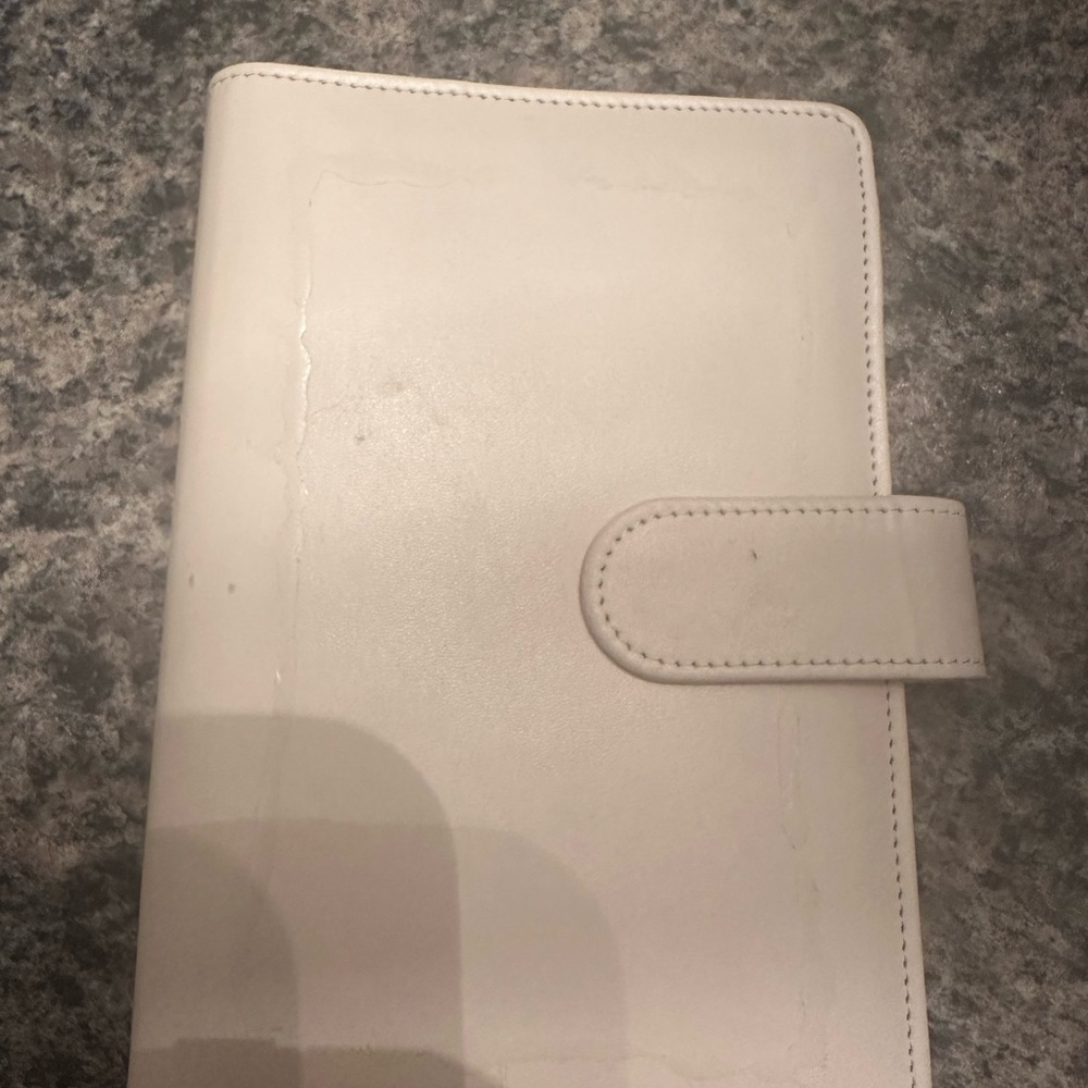 White Cash Or Planner Binder